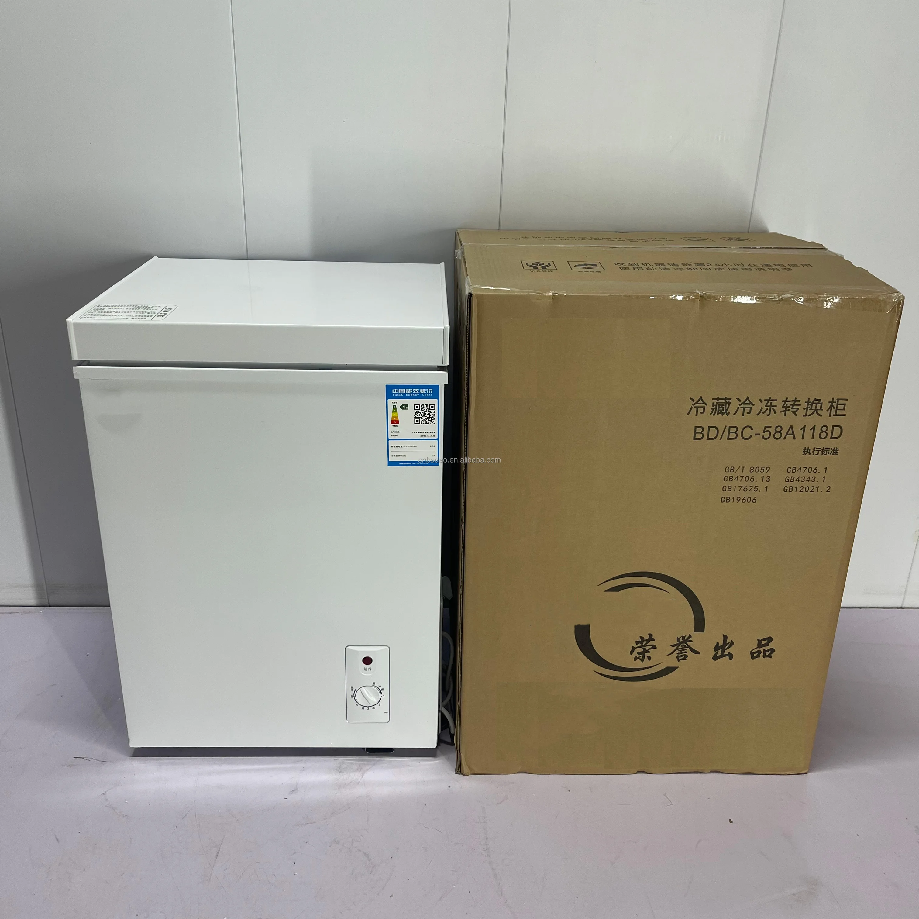 76L A++ energy saving Solid Door Meat Fish Ice Cream Horizontal Chest Deep Freezer