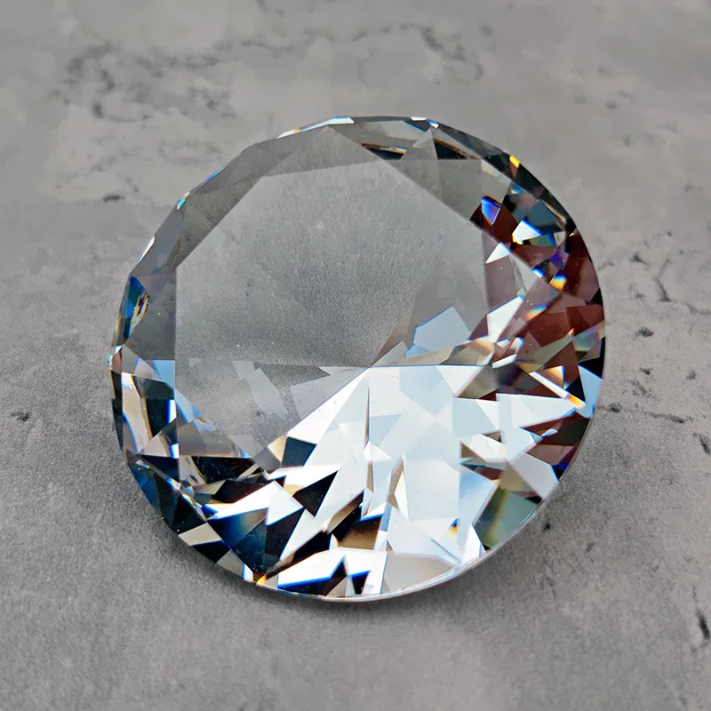 Fashion Home or Office Luxury Corporate Gifts Clear Crystal Diamond Large Glass Diamond