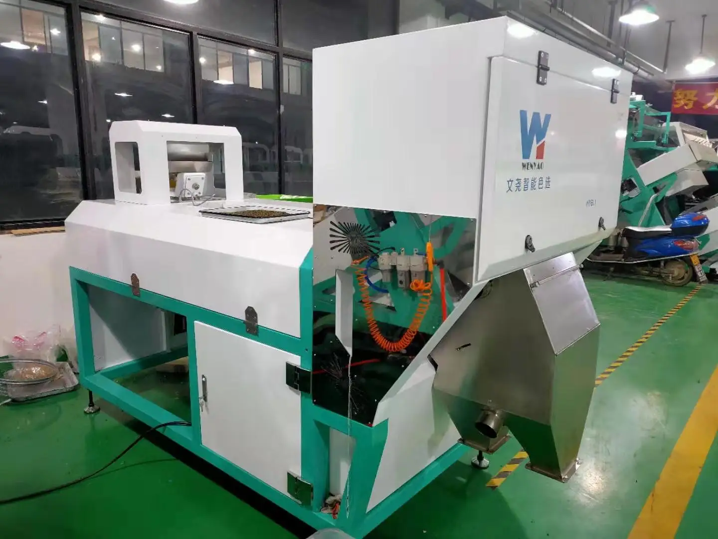 Pixel WENYAO CCD Optical Peeled Garlic Peanut Macadamia Nuts Pistachio Unpeeled Garlic Colour Sorting Machine