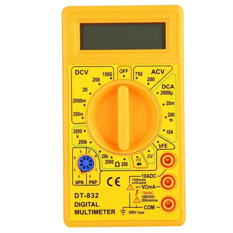6000 Counts 1000V AC DC 20A AC DC Portable Multifunction Digital Multimeter Professional LCD Multimeter