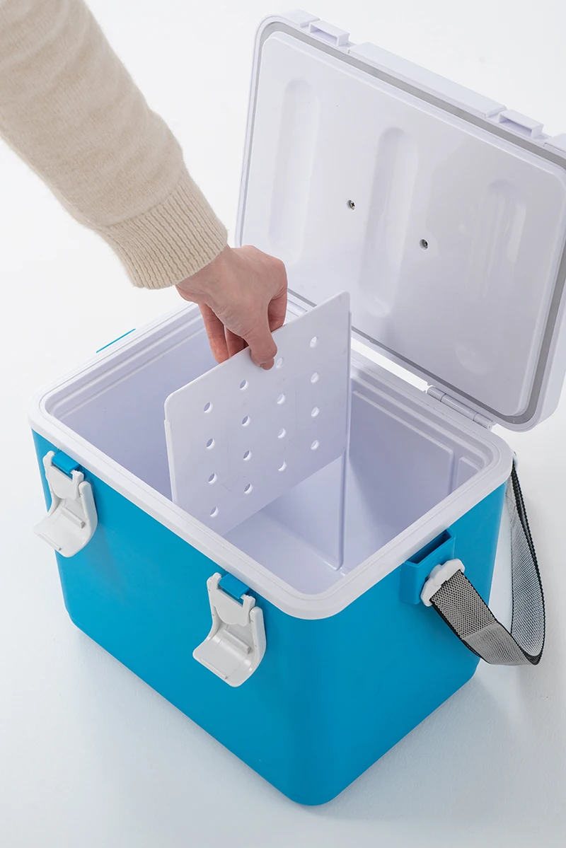 
10L Portable Plastic Outdoor Camping Cooler Medical Vaccine Blood Transport Shipping Small Mini Ice Cooler Box 