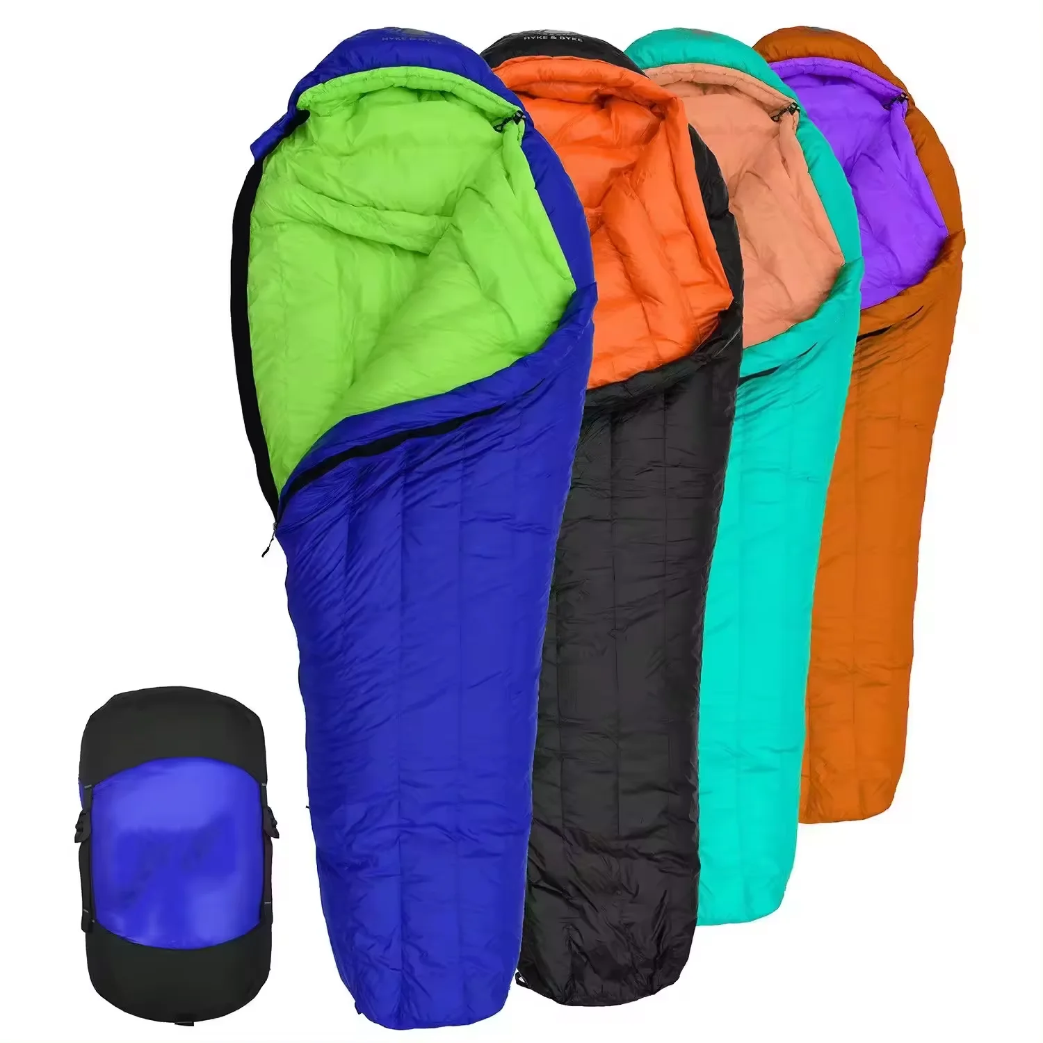 Waterproof Adult portable Winter thickened outdoor hiking four season backpack durable Mummy sleeping bag