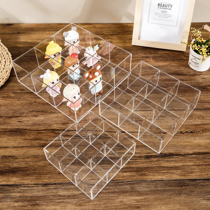JERY Acrylic small Kit Organizer Model desktop Jewelry Storage Box Clear Container Desktop Drawer Organizers
