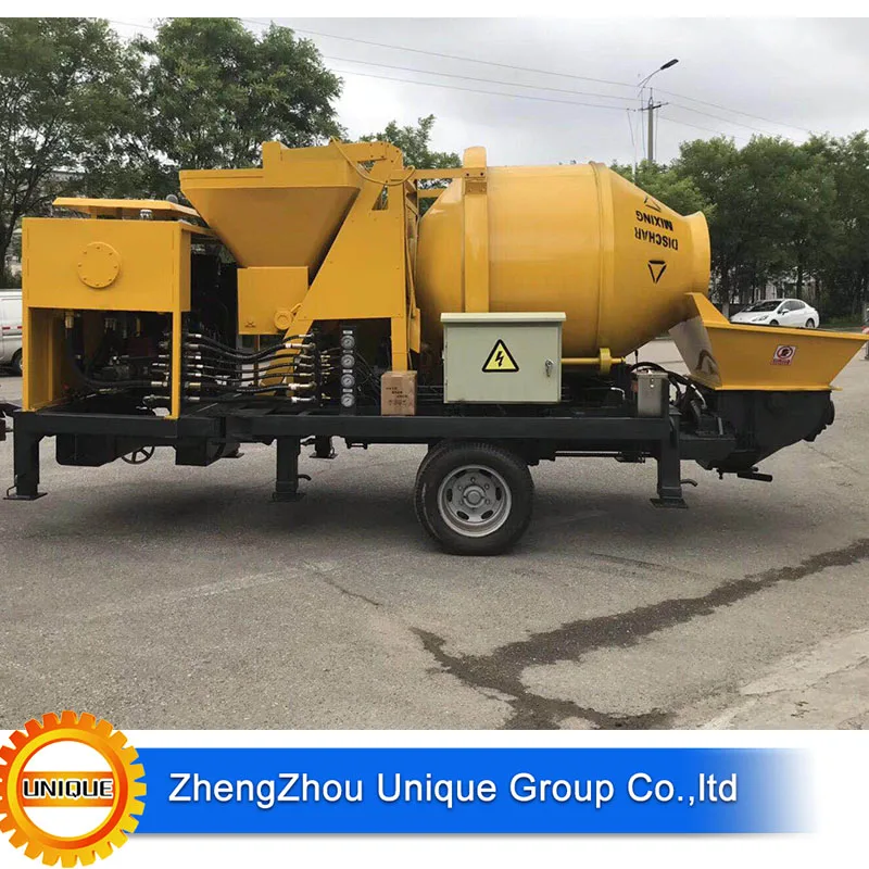Concrete Pump with Mixer 40m3/H Capacity Construction Machinery Cement Concrete Pump