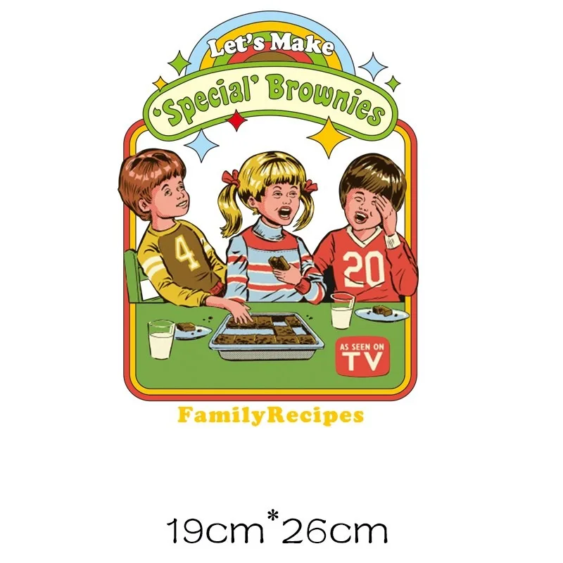 Satan Alien Evil Demon Iron on Patches for Clothing Fantasy World Anime Thermo Transfer Stickers Strips Appliques Custom Patch