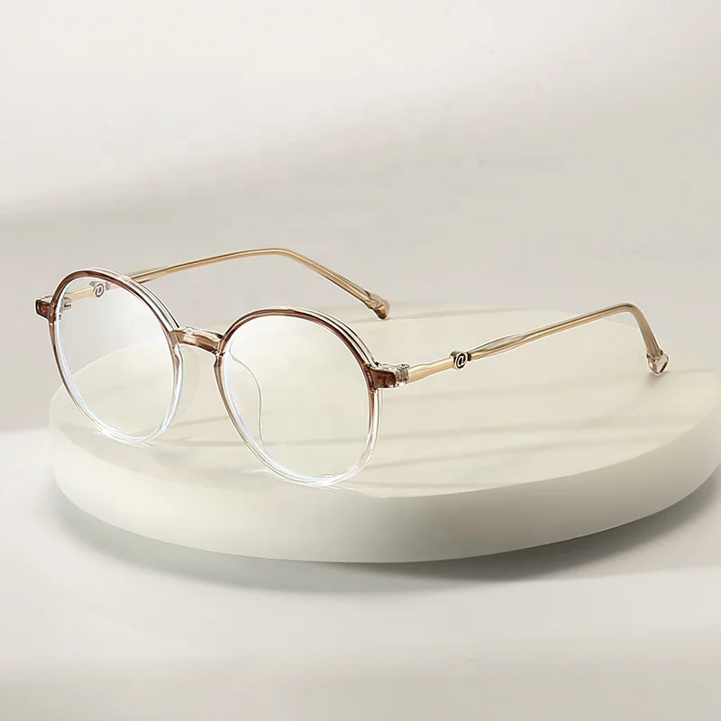 2022 New Stocks Round Women Wholesale Men Anti Blue Light Optical Frame Glasses Spectacle Eyeglasses Eyewear Frames 9733C