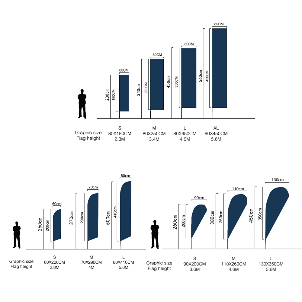 Outdoor Customized Display Beach Flying Teardrop Flags Beachflags