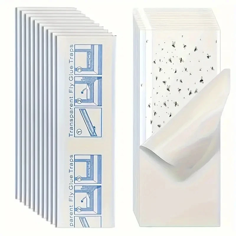 Hot Sale Window Fly Trap Transparent Gnats Catcher Glue Sticky