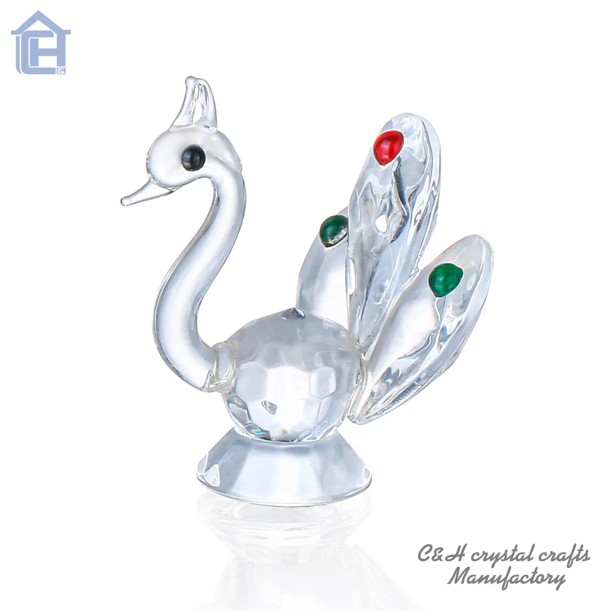 Gleam K9 crystal decorative clear crystal penguin figurines Hand Carved Crystal Animals For Healing and home decor