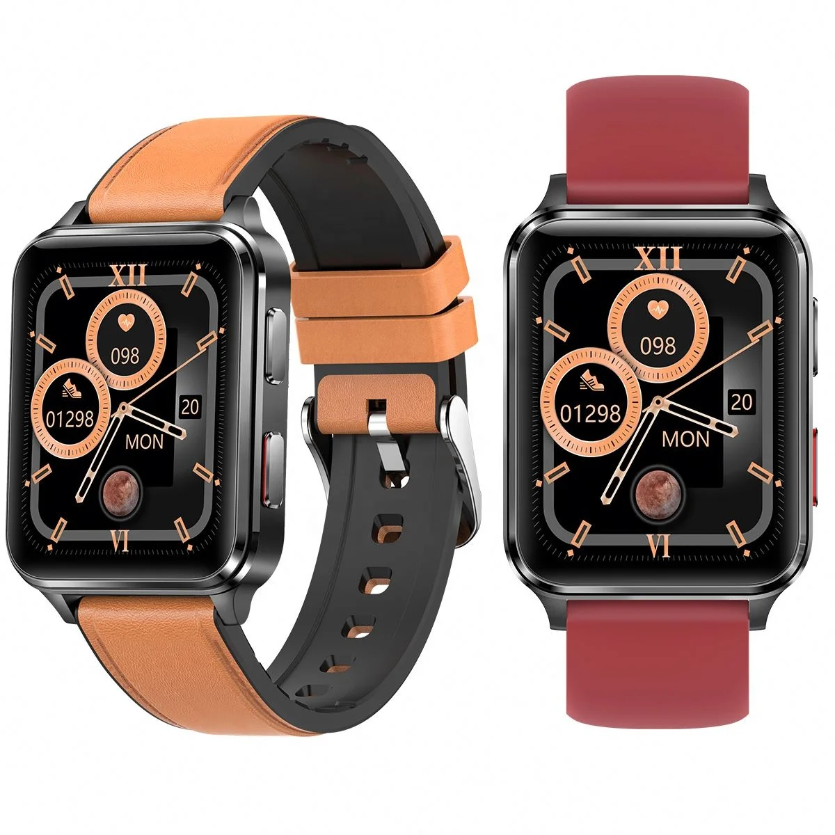 S6 Air Pump+Balloon True Blood Pressure Test Smart Watch With Heart Rate And Temperature Elder Health Smart Wach