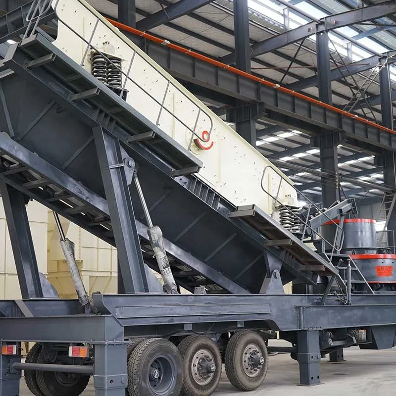 Mobile Granite Silica Glass Sand Crusher Plant, Artificial Sand Maker Equipment, Mobile VSI Series Sand Making Machine for Sale