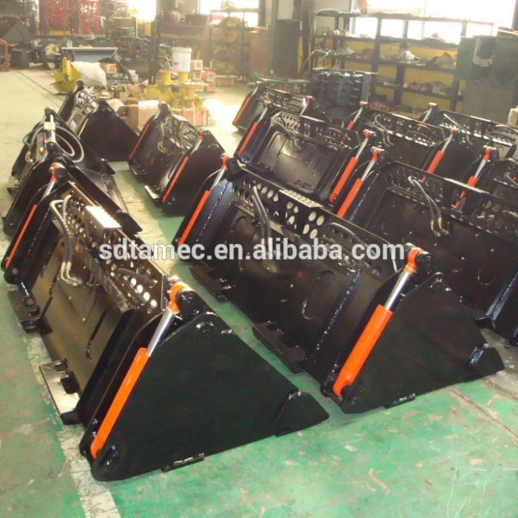 combined bucket 4 in 1 bucket for skid loader attachment