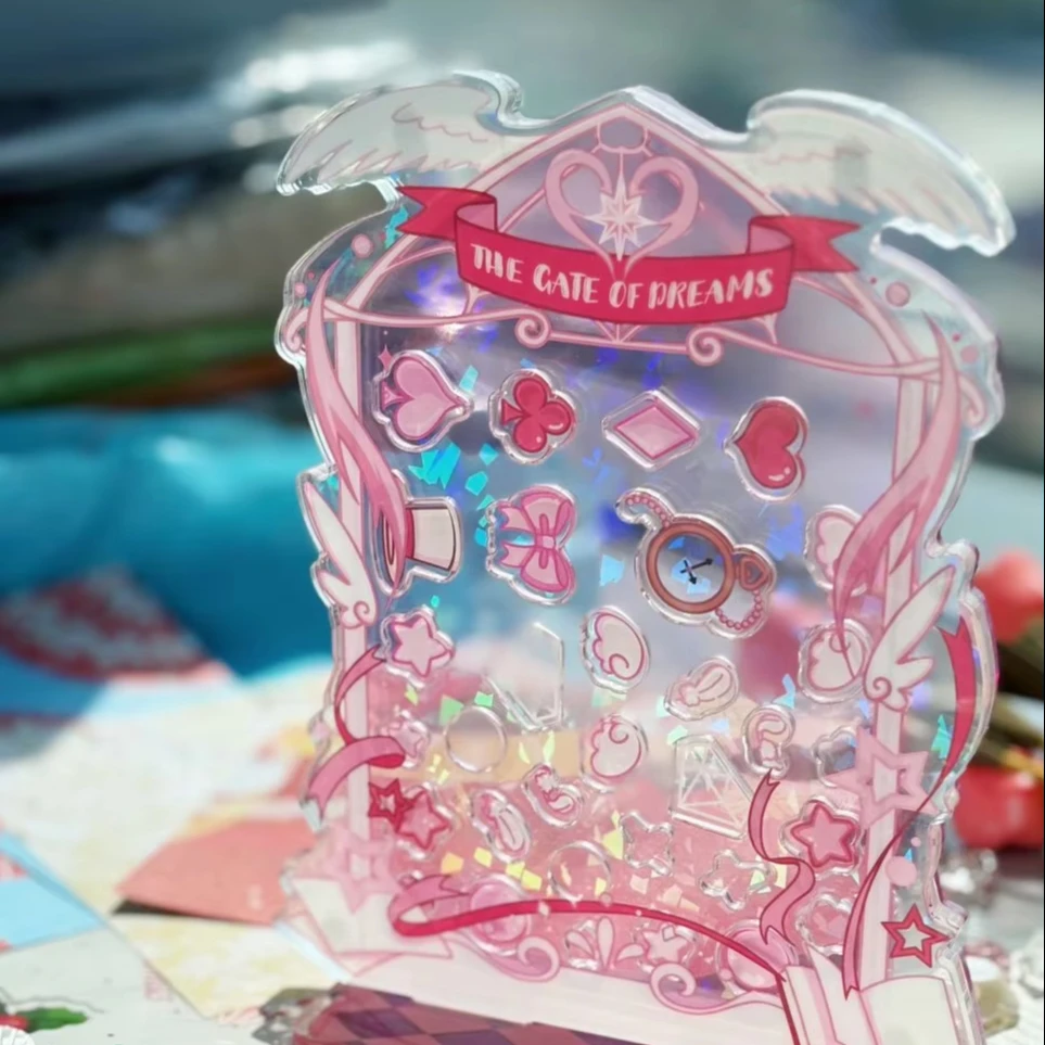 OEM Blue Acrylic Magic Gate Photo Frame Plastic Crafts for Animated Decorative Effect