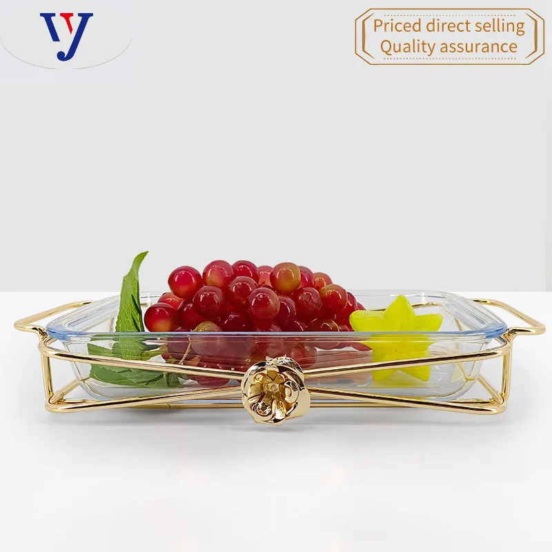 Popular Design Dessert Fruit Rond 3 Compartment Salad Bowl Snack Plate Set