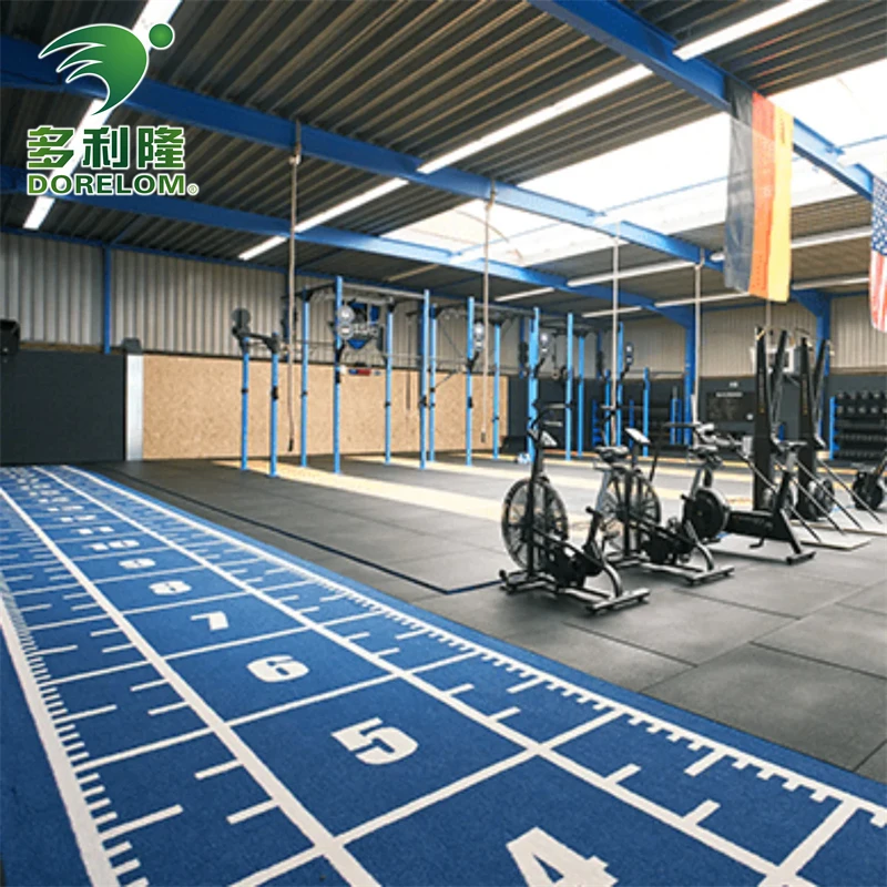 Dorelom gym sled track grass artificial turf meter marked turf flooring turf for sled running track
