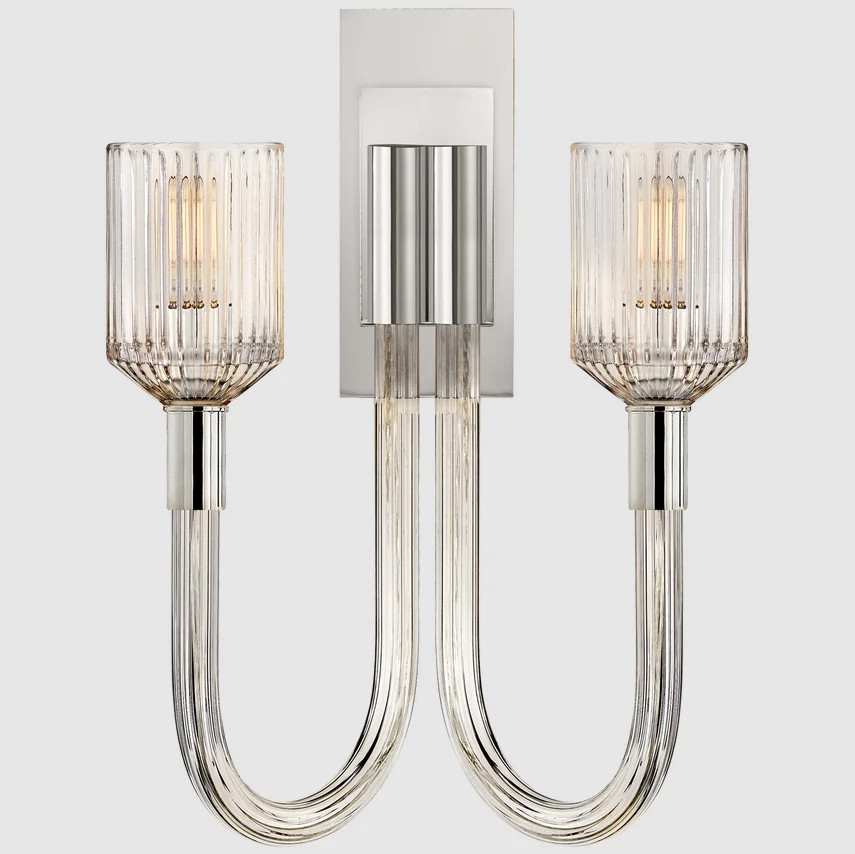 Vanity Wall Lights Gold Wall Lamp Glass Bathroom Light Fixtures for Mirror Living Room Bedroom Hallway Double Wall Sconce