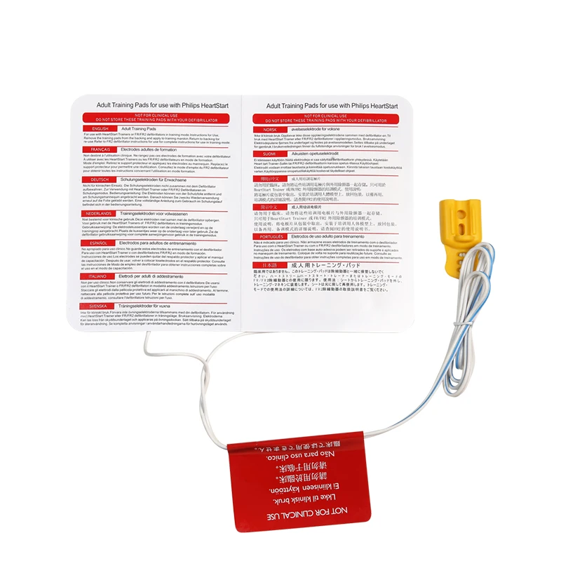 Electrode Pad Placement Defibrillator Adult First Aid Exercise Aed Training