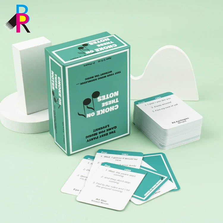 Factory China OEM design 150 Conversation Starter Questions Activities Custom Printing Game Cards