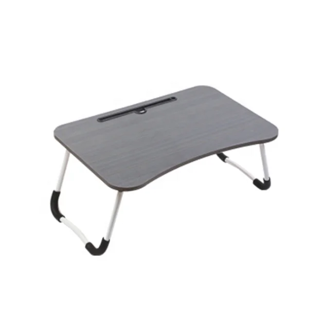 Portable Folding Laptop Desk Computer Notebook Table Stand Tray  for Sofa Bed (Wooden)
