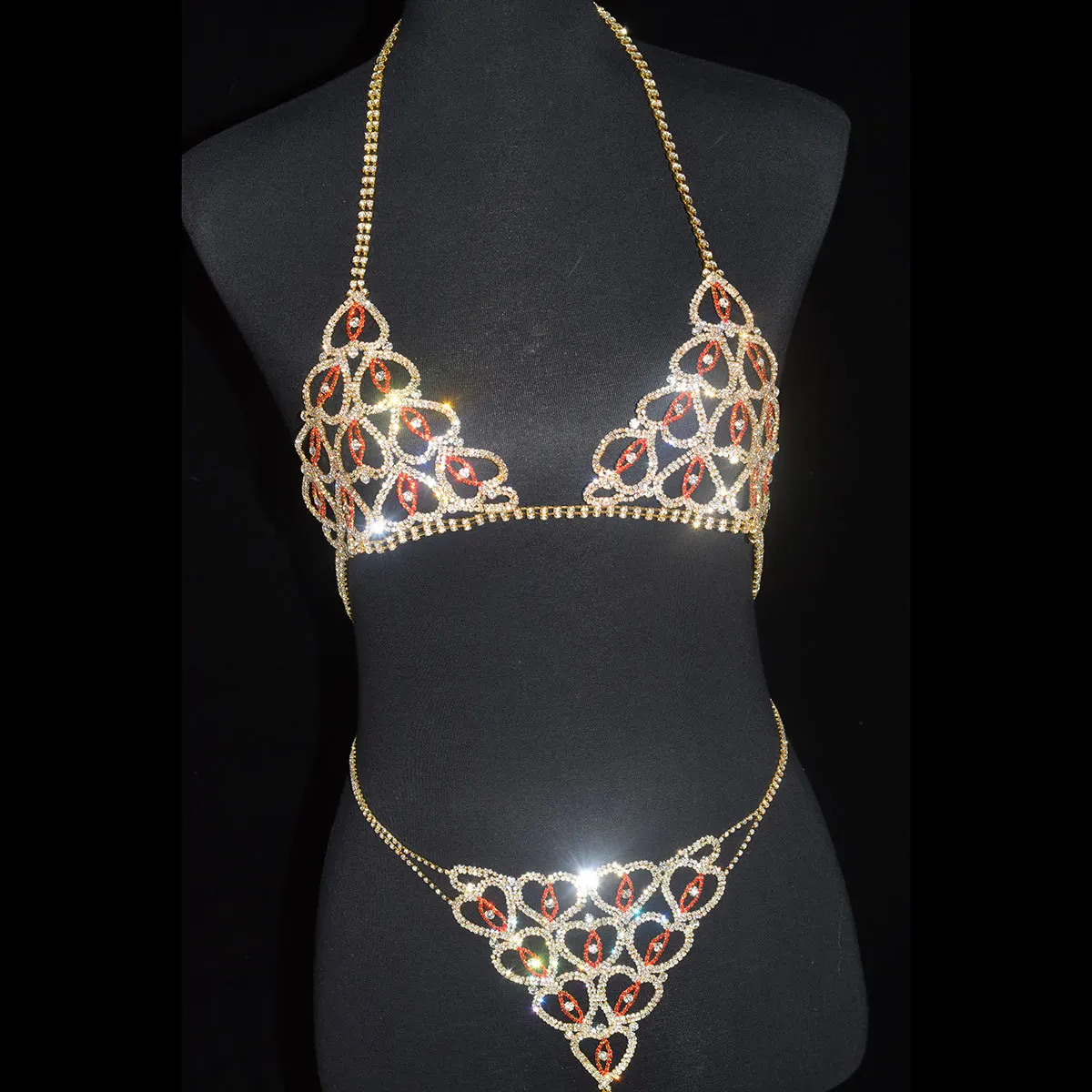 Various Fashion Bikini body chain Designer High quality Bikini body chain Luxury Women Copper Bikini body chain Valentine Gifts