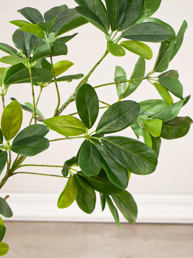 Evergreen Plant Duck Foot Wood Fake Plant Pot Large Indoor Living Room Decoration Landing Landscaping Pieces Tree -149