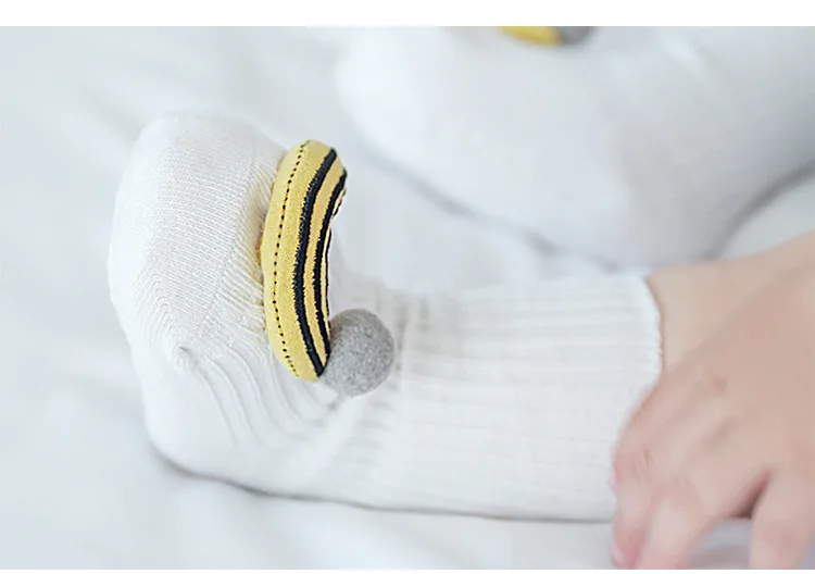 Нескользящие носки из чесаного хлопка для новорожденных