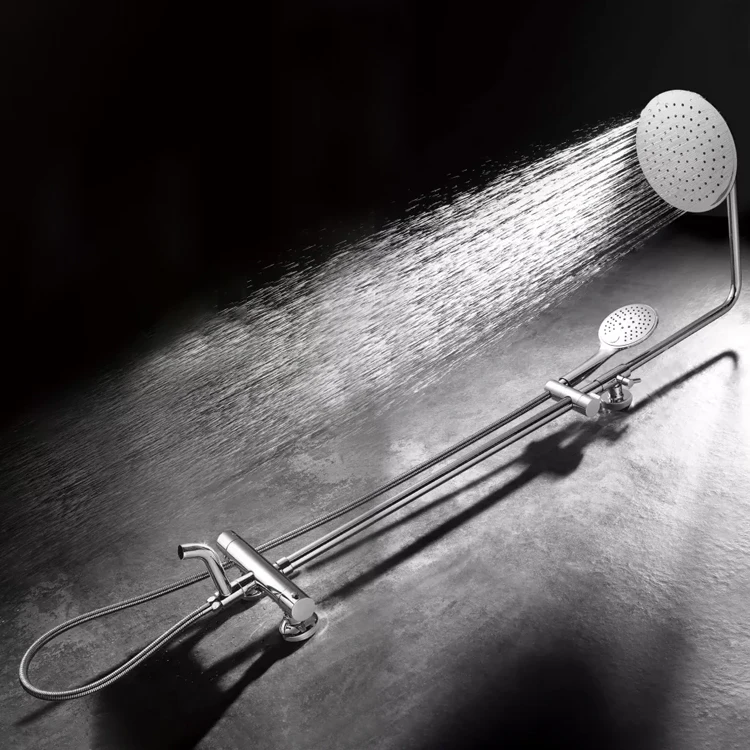 China Supplier Shower System Bathroom Hand Shower Set Stainless Steel Rain Fall Shower Faucet