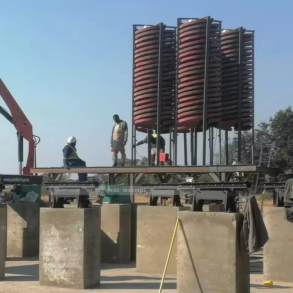 Hot Selling Cheap Price Chrome Mining Concentrator Spiral Chute Conveyor Spiral Chute For Ore Chromite