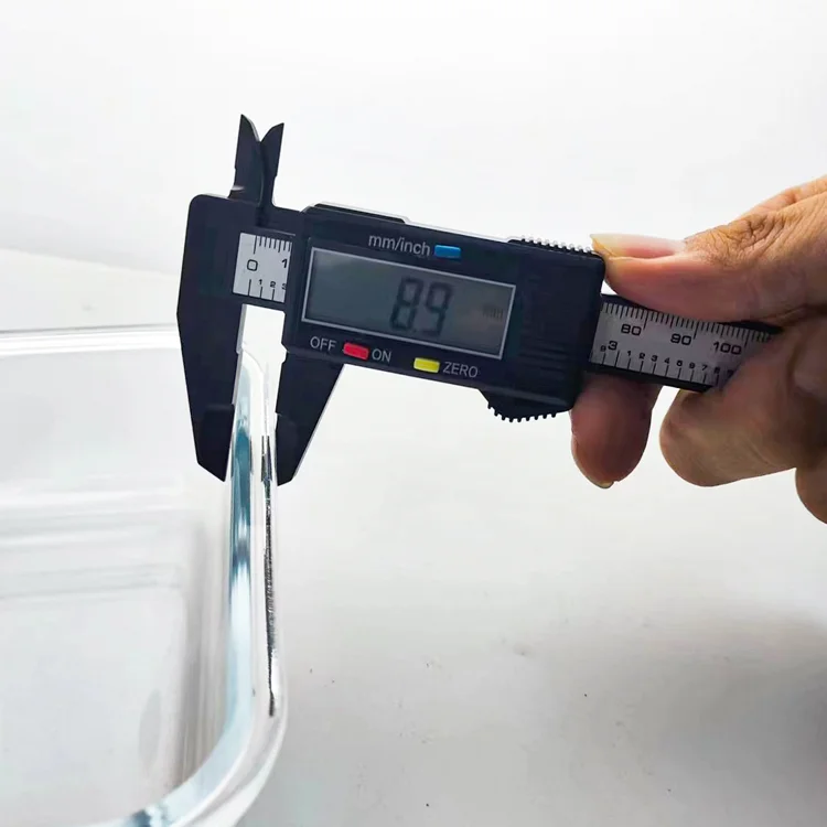 Ultra Large Capacity Exquisite Square Glass Containers For Food Storage High Borosilicate Glass Food Bento Lunch Box With lids