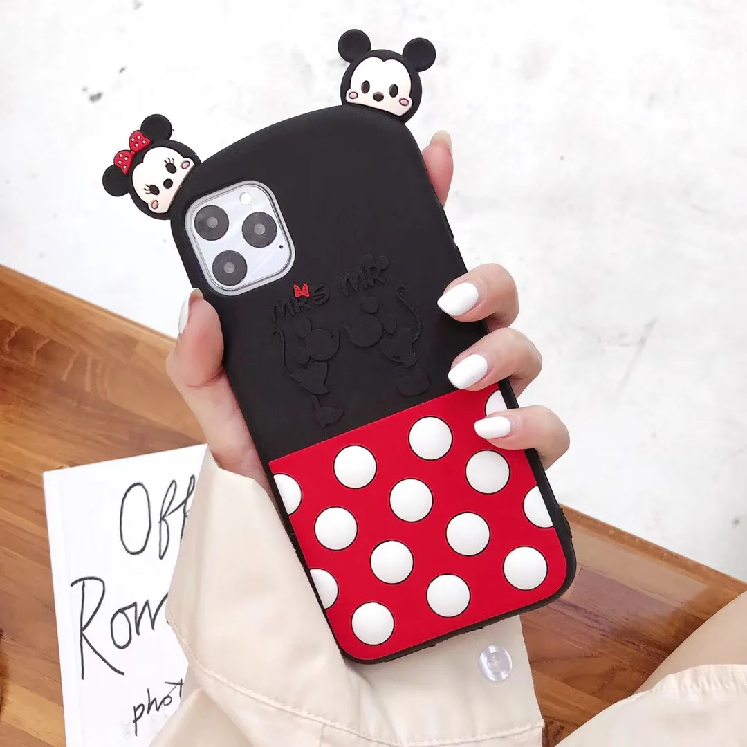 
Cartoon Soft Rubber Back Cover Case Protective Cell Phone Case for iPhone 11 6/6S/7/8 plus X/XS/XR/XS MAX 