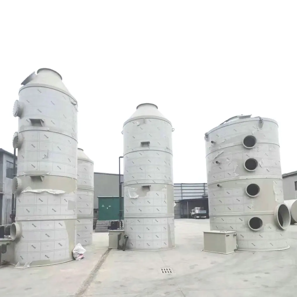 High Efficiency Industrial Spray System Waste Gas Purification Absorption Tower Gas Disposal Machinery