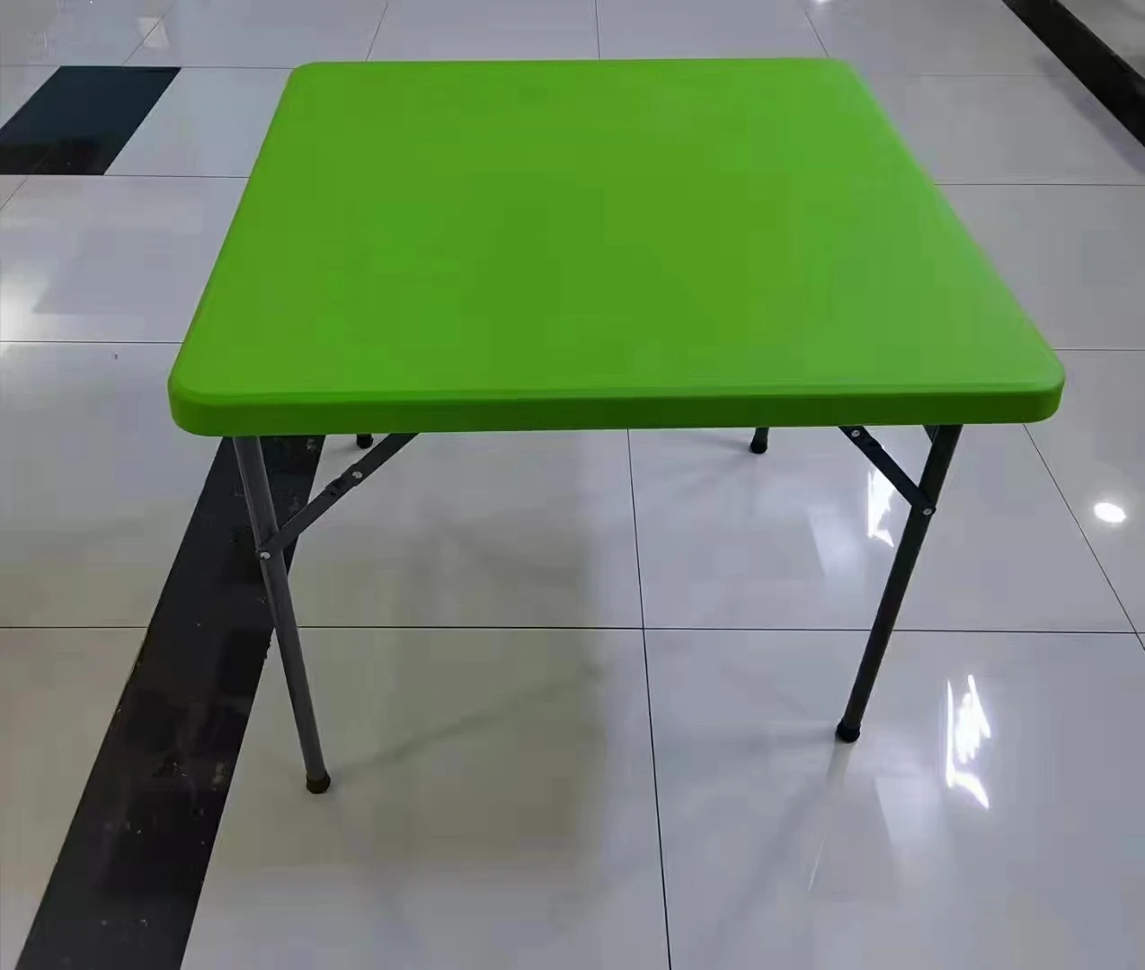 Factory Direct Selling High Quality Foldable Integrated Design Multiple Colors Plastic Outdoor Dining Table