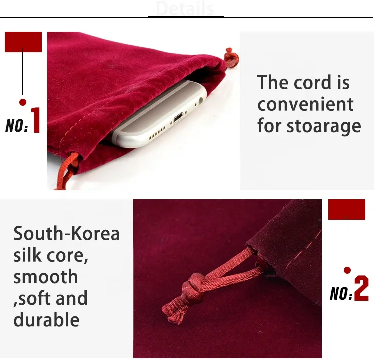 10*12cm  Coloful Velvet Pouches Jewelry Packaging Display Drawstring Packing Gift Bags & Pouches