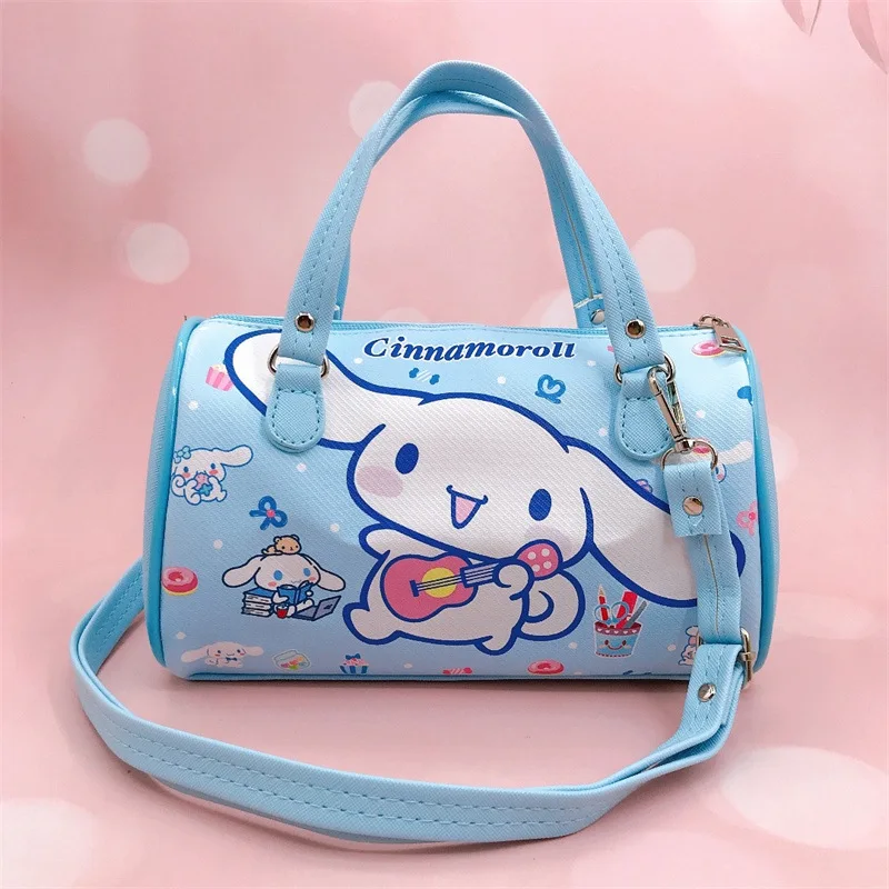 Best-selling custom Sanrio Kids My Melody Katie Black Rice PU leather crossbody bag