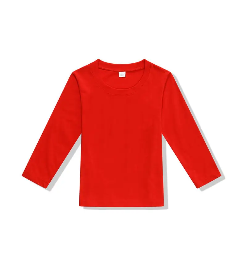 Kids Tshirt Custom logo Casual Long Sleeve T-Shirt cheap wholesale price kids boys long sleeve t-shirt