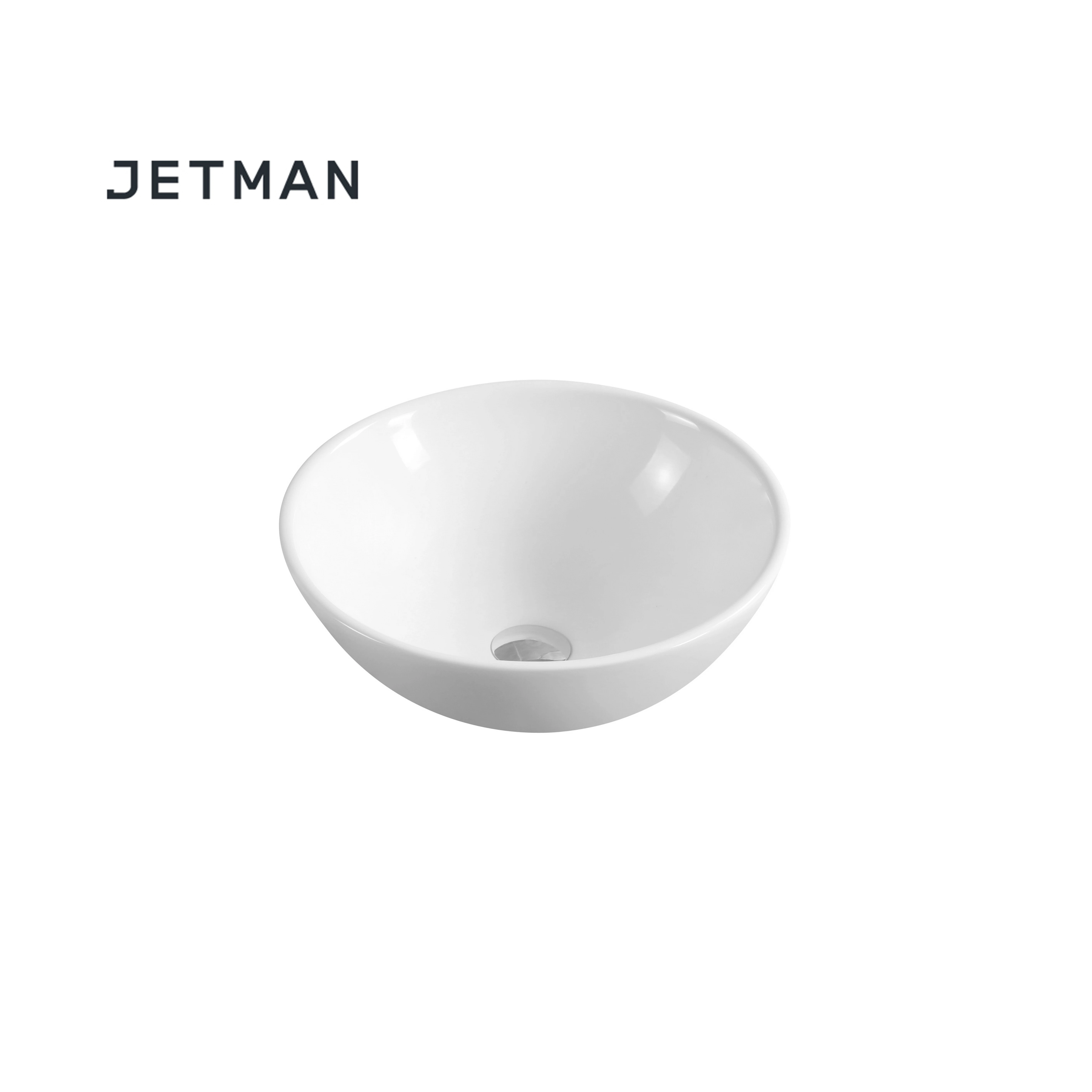 JM7866 330*330*125 Mini  Luxury bathroom art basin Round Ceramic shampoo basin
