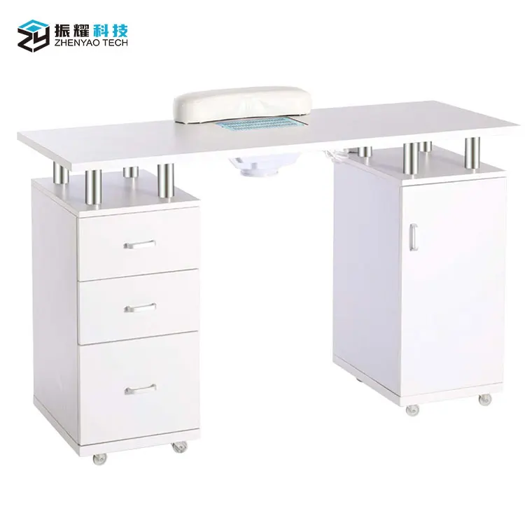 Quality Salon Furniture Nail Table Multi-function Nail Table With Multi-drawer Dust Collector
