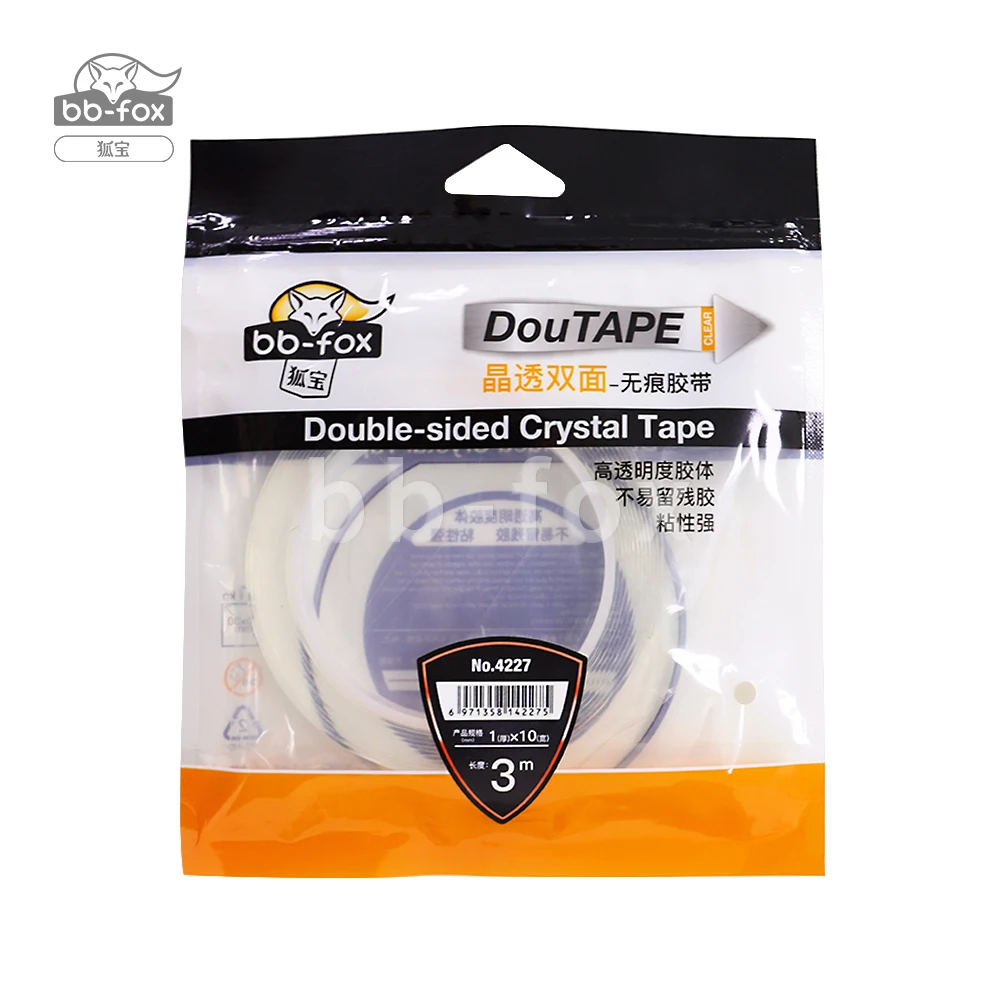 Self adhesive 3m sticky nano gel double-sided transparent multipurpose washable reusable double sided Crystal Tape