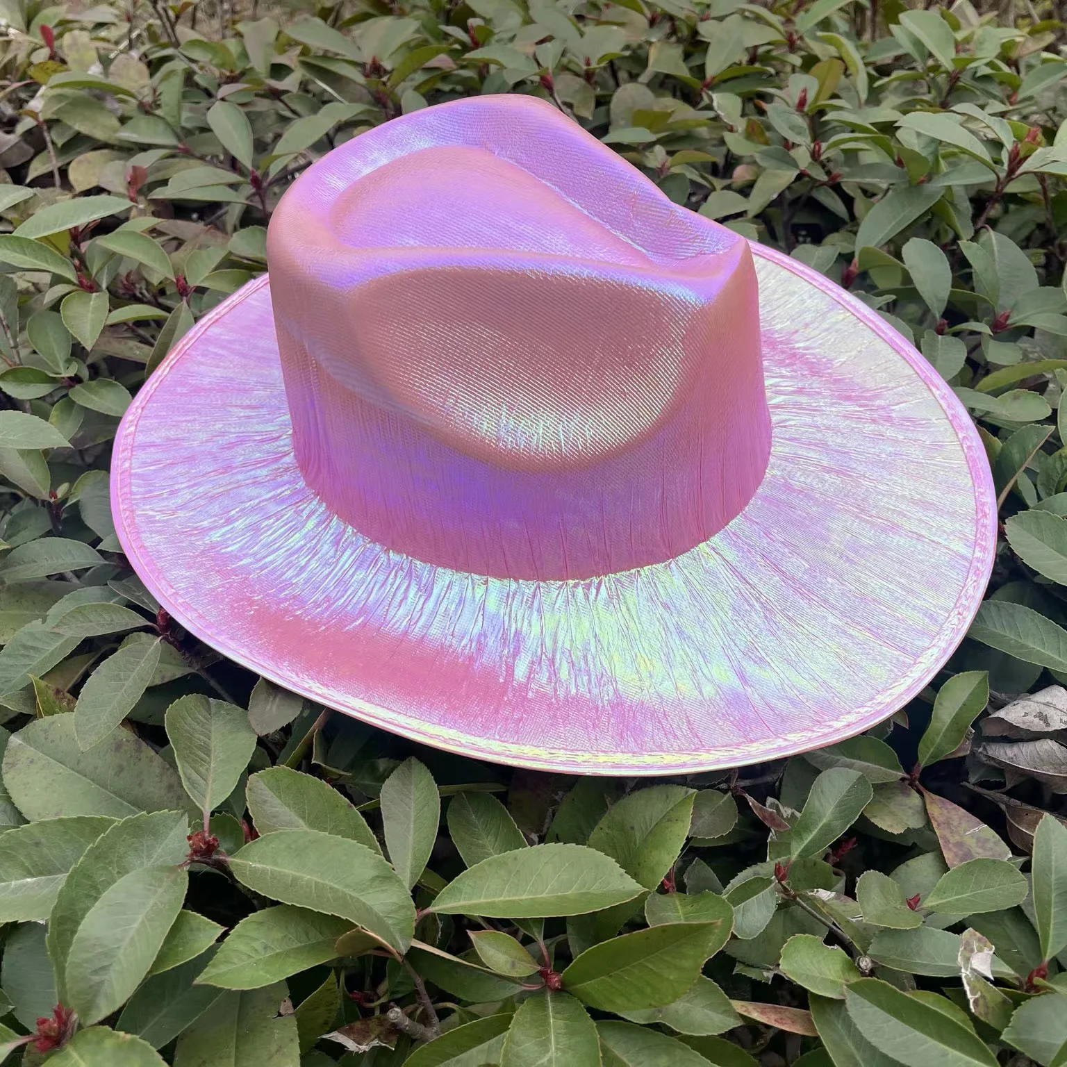 2022 Customizable Festival Event Party Supplies Colorfully Crazy Carnival Hats Plastic Cowboy Cap Glitter Festival Party Hats
