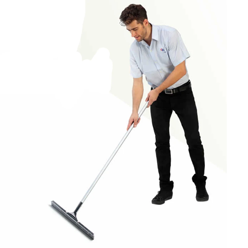 Новый скребок для пола с длинной ручкой кухни отеля/скребок из алюминиевого сплава + нержавеющая сталь резина