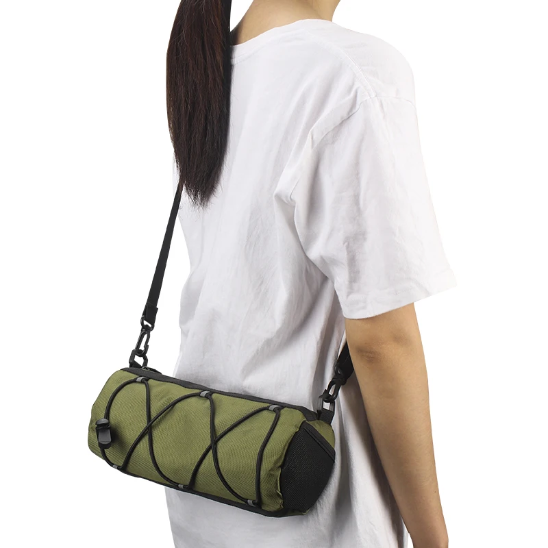 Custom Bicycle Handlebar Bag Waterproof Recycled Storage Pouch Bicycle Front Frame Bag for Bike