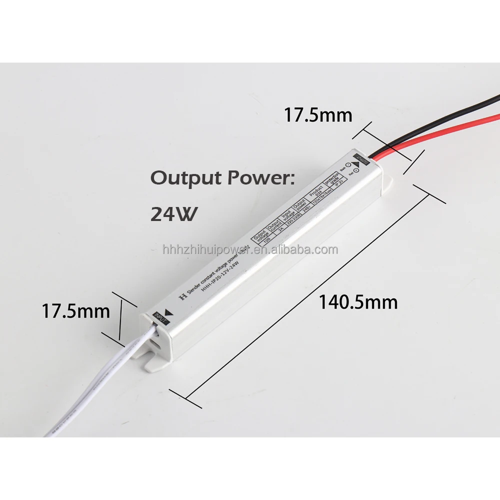 IP20 Ultra Thin LED Light Driver 12V Small Switching Power Supply 24w 36w 48w Led Driver Ultra Slim Power Supply