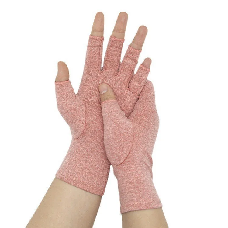 Joint compression gloves anti-skid breathable health care half-finger gloves rehabilitation training pain relief