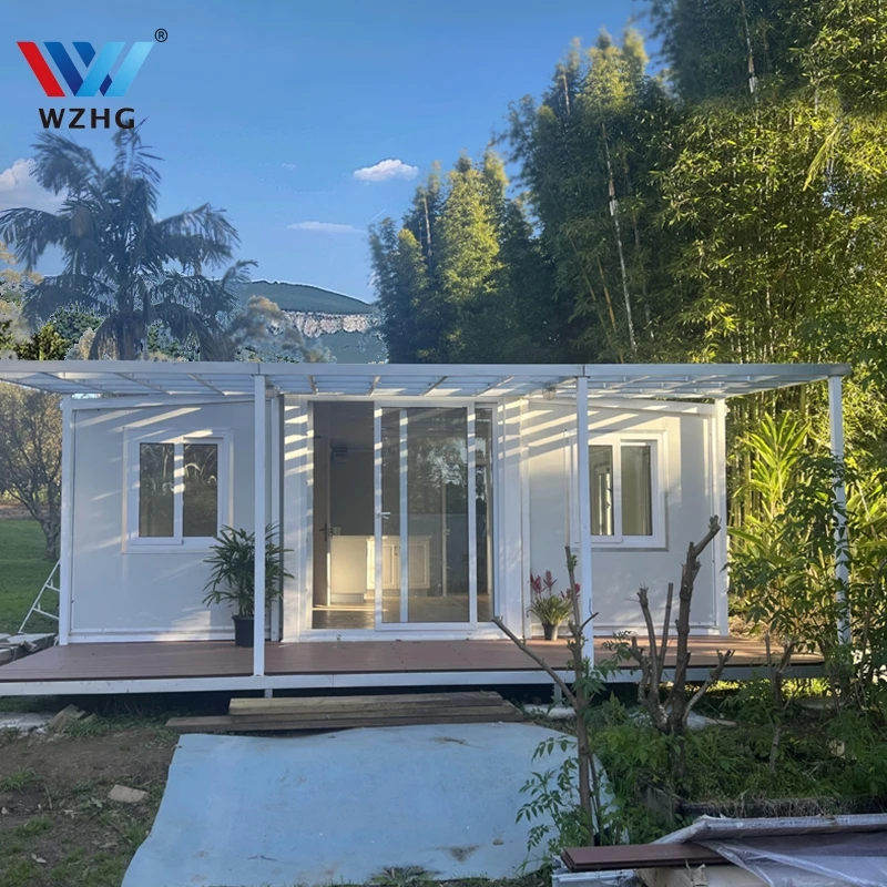 Solar Power Expandable Container House Complete Pa China Prefab Detachable 20 Ft 40 Zambia Wholesale