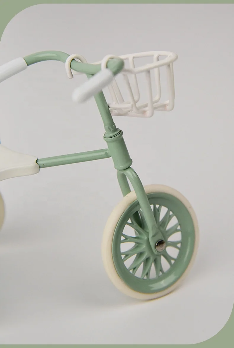 Doll house accessories bike for 1:12 scale dolls Wholesale Price Mini Bicycle Ride
