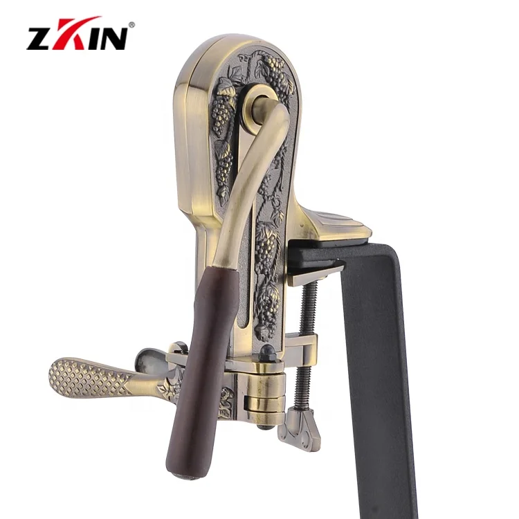 luxury wine bottle opener heavy duty zinc alloy safety easy manual wine opener table top corkscrew wine bar accessories