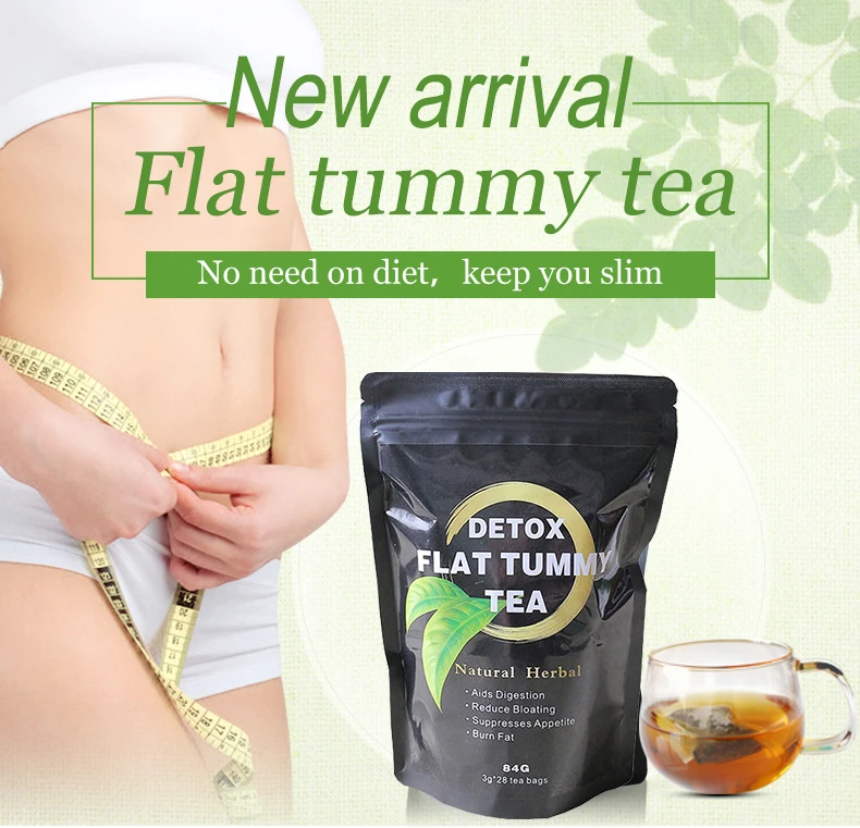 New Arrival Detox Tea Custom Logo Weight Loss Tea Best Private Label 28 Day Detox Flat Tummy Keep Fit Cleanse Slim Green Tea