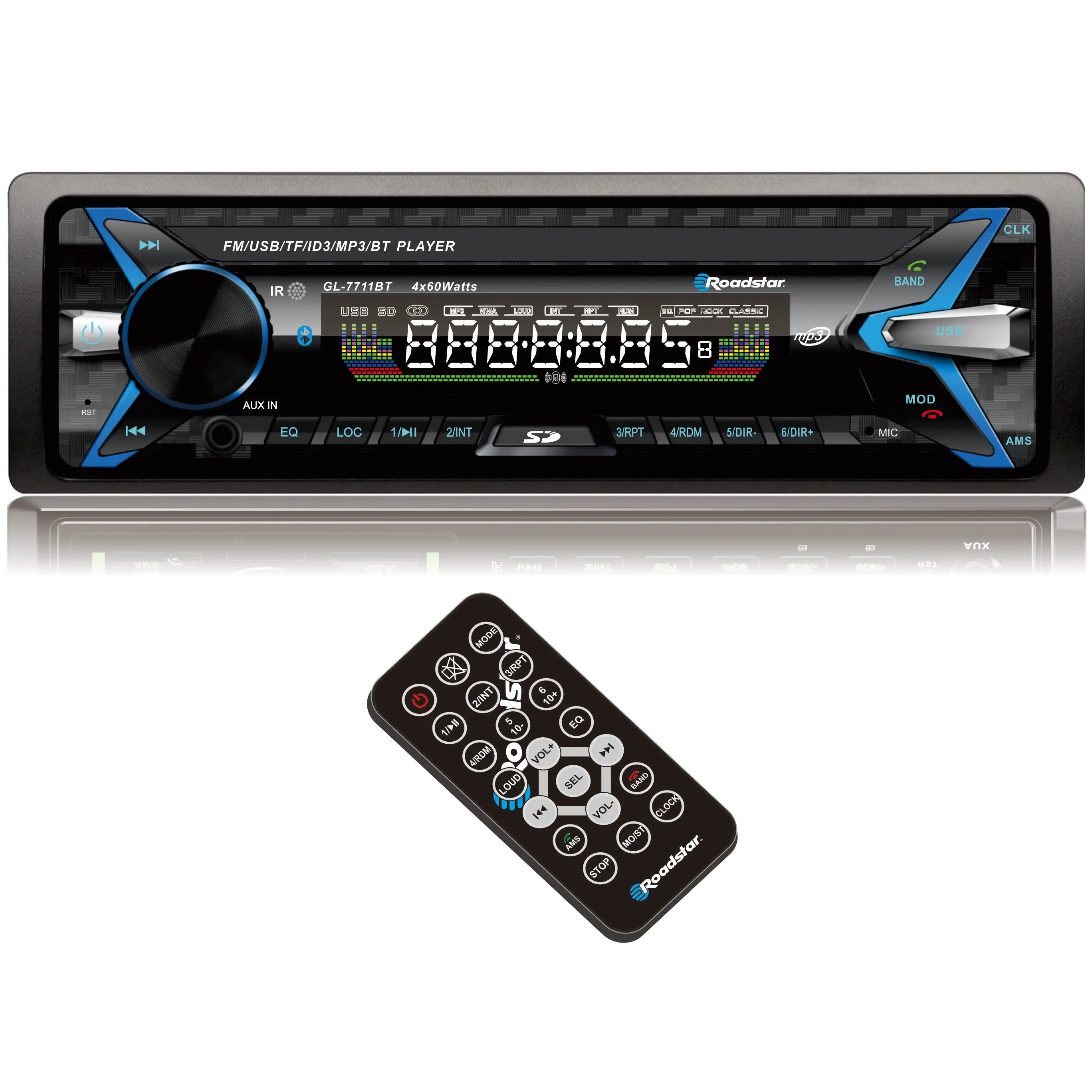 Автомобильный mp3-плеер 1 Din со встроенным динамиком MP3