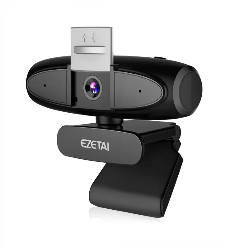 
USB Web cam with Microphone and Privacy Cover for PC,2K USB streaming camera for online class/video conference,QHD1440P Webcam 