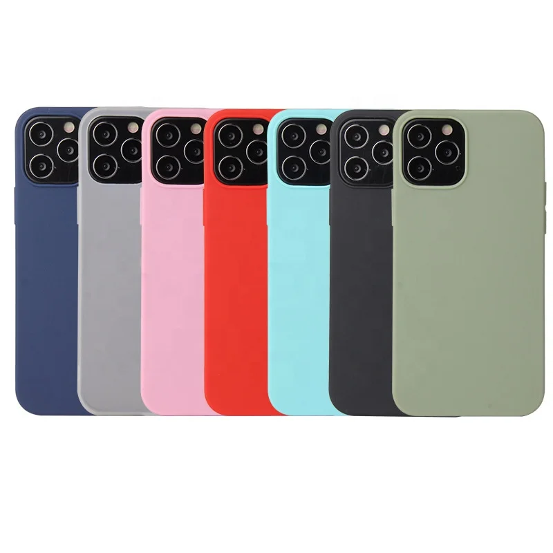 1.0mm Candy Silicone TPU phone case for iPhone 13 Pro12 11 XSmax SE 2020 Ultra thin soft mobile phone case cover wholesale